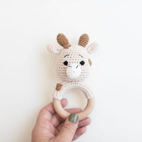 Narz Baby Crochets Giraffe Crochet Animal Rattle