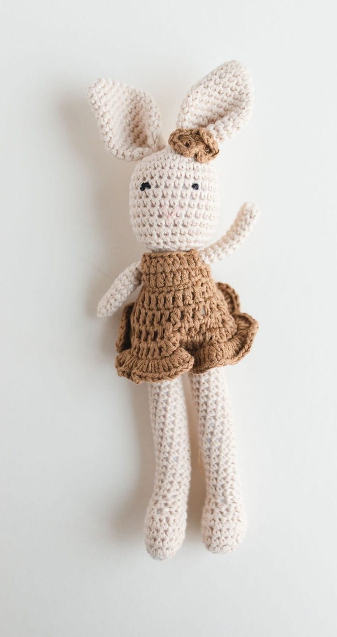 NarZ Baby Crochets Small Bunny (dress) Crochet Bunny Doll