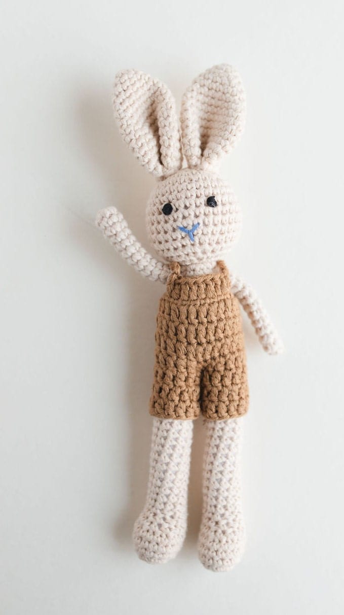 NarZ Baby Crochets Small Bunny (pants) Crochet Bunny Doll