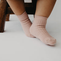Narz Baby Socks Blush / Small Fuzzy Top Socks