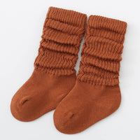 Narz Baby Socks Burnt Sienna / 0-6 MO Squiggle Scrunch Socks