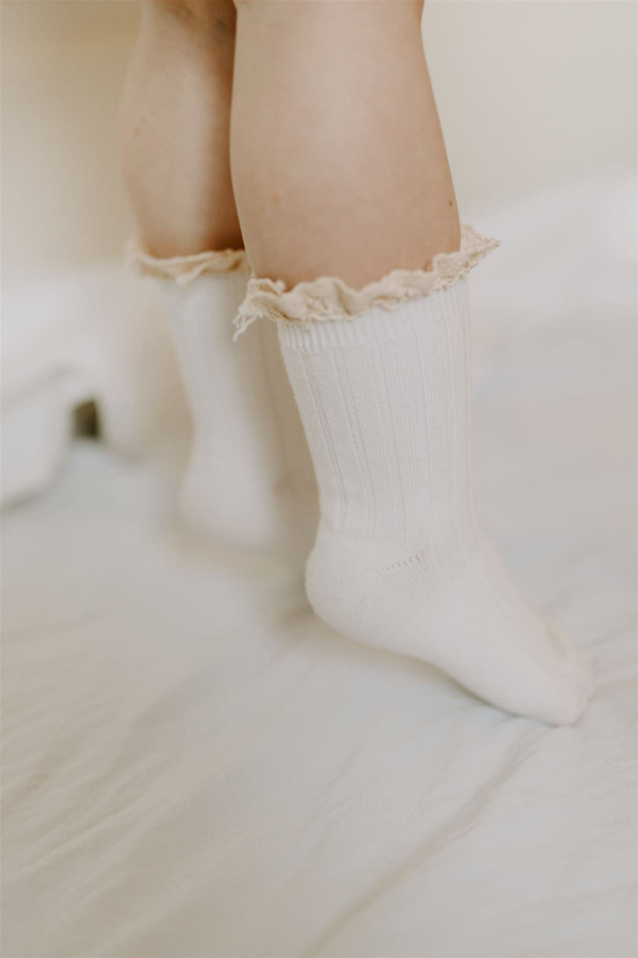 Narz Baby Socks Cream / 0-6 MO Harley Socks