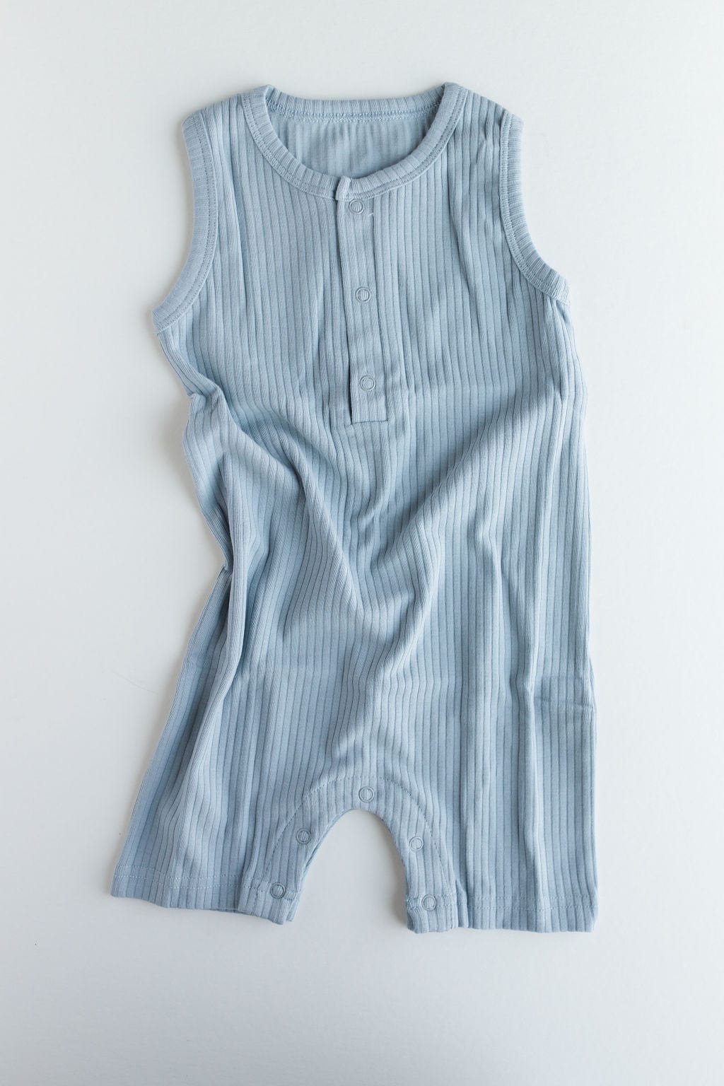 Narzbaby Bodysuit Baby Blue / 0-3 MO Armless Ribbed Romper