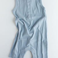 Narzbaby Bodysuit Baby Blue / 0-3 MO Armless Ribbed Romper