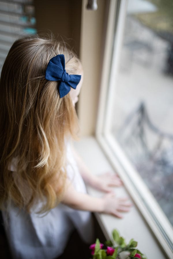Narzbaby Bows Linen Hair Bow