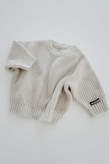 Narzbaby Chase Oversized Pullover - Feather Gray